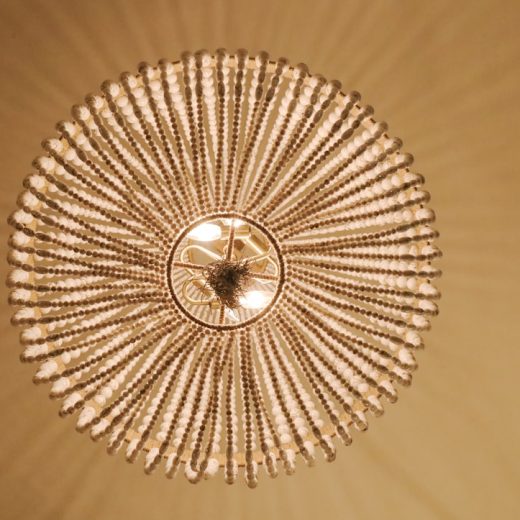 Photo starburst gold pendant light