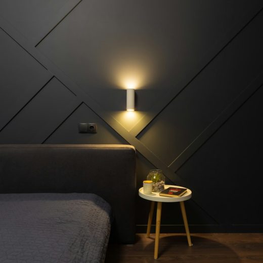 Photo faceted vanity wall light decor